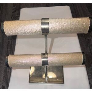 TAHARI HOME Glitter Two Tier Bracelet Jewelry Display Stand Holder Sparkle